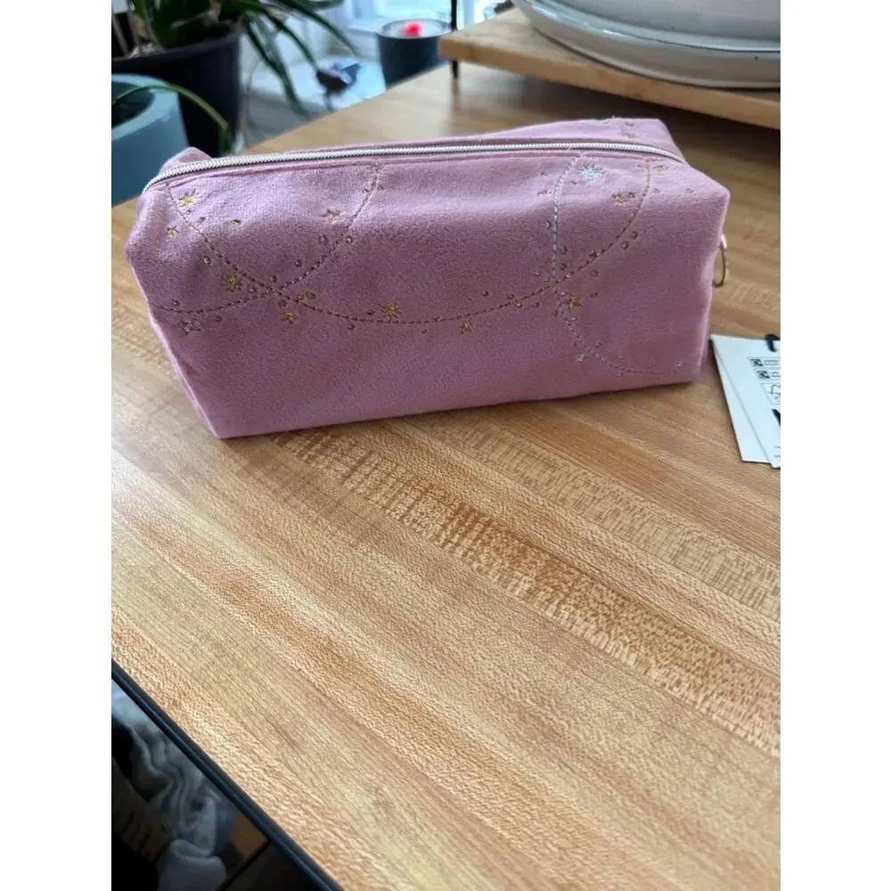 No. 7 Pink Travel Brush Bag